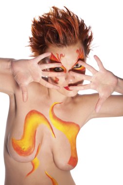 Yangın bodyart