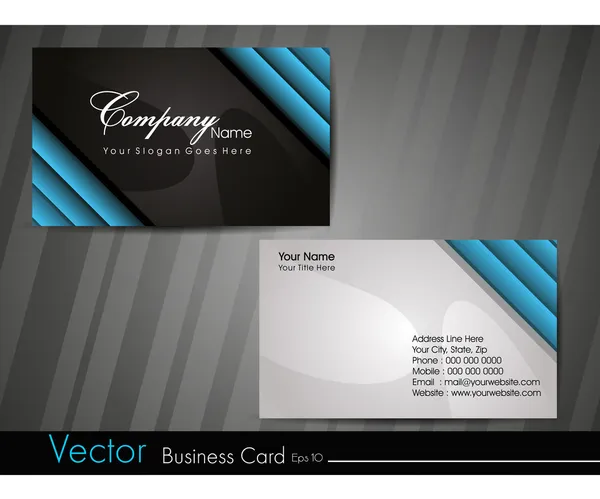 プロフェッショナルなビジネス カードのセット. — ストックベクタ