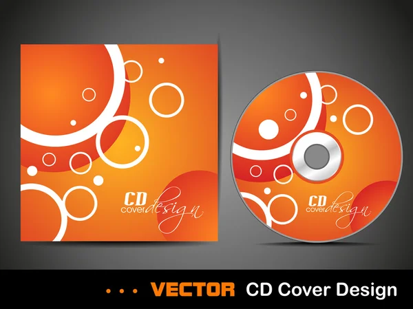Diseño de la cubierta del CD . — Vector de stock
