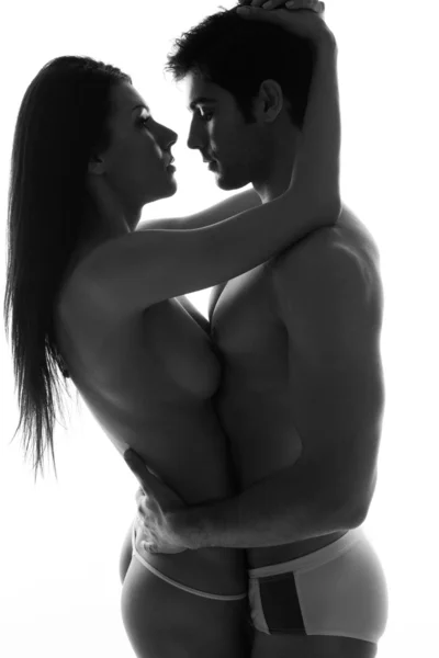 stock image Topless Couple in Love