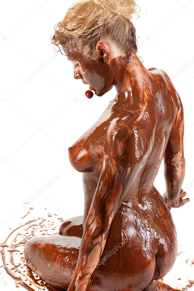 Misa Campo Covered In Chocolate Syrup Porn Pic