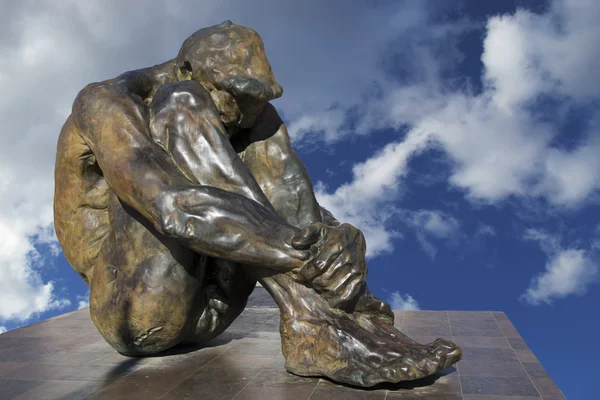 stock image 11M memory sculpture located on the promenade of Cartagena, Spai