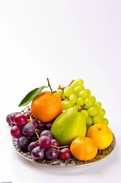 Placa de frutas cítricos — Foto de Stock