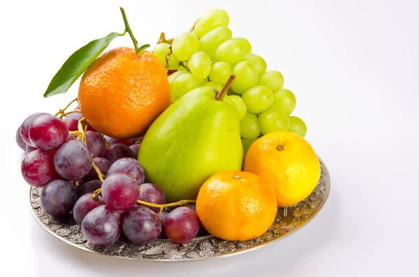 Placa fresca de fruta — Foto de Stock