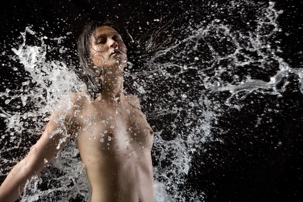 stock image Nude water splash